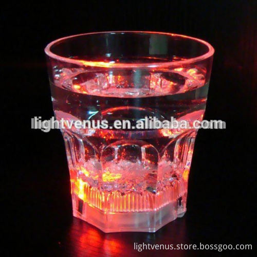 multi color change LED luminous glass plastic cup cup tumbler drinkware for KTV Bar promotion
